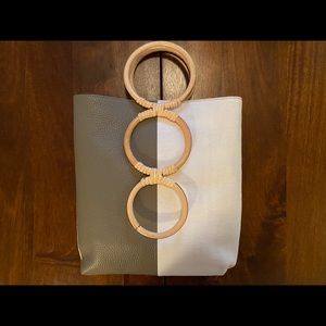 NEW - Carolina Santo Domingo Part Leather Tote